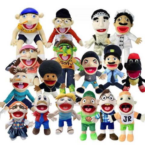 Jeffy Hand Puppet Toy Jeffys Zombie Boy Puppet Brinquedo Kawaii Stuffed Animal Jeffy Puppet Family Real Sml Doll Birthday Gift X250129