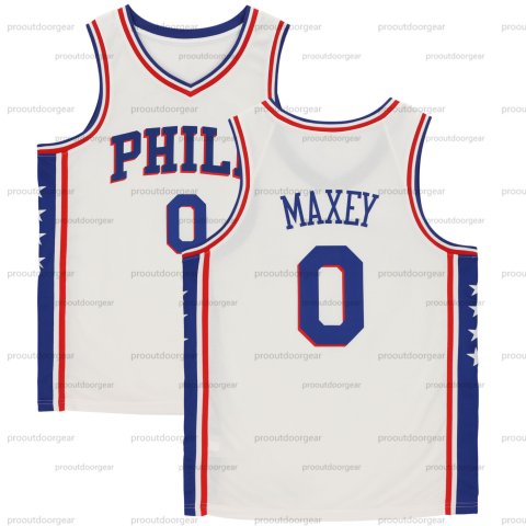 0 Maxey 2025 Basketball Jersey Iverson Embiid McCain George Harden Lowry Drummond Oubre Jr. Bona Custom Jerseys