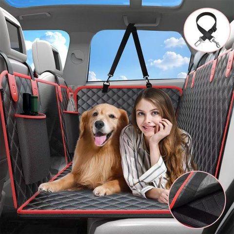 Dog Rear Seat Extension - Large Space, Dog Car Seat Cover Hard Bottom Can Support 400 pounds (approximately 181.4 kilograms)