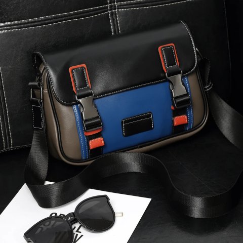 3 Mens ing Color Trend Small Square Fashion Casual Large Capacity Crossbody Bag Mans Aesthetic Sg Shoulder 240829 4