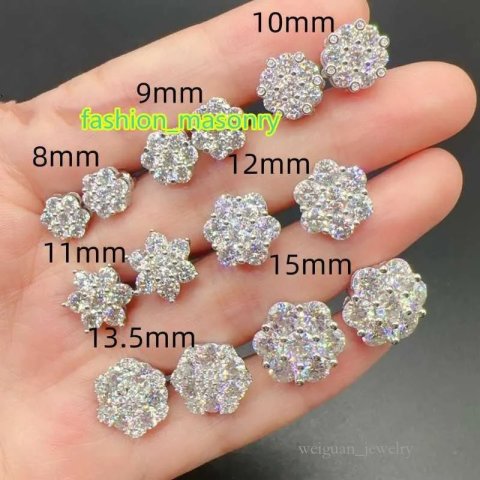 Dia Passed Test Men Women Studs Sterg Sier wer Moissanite Earrings Nice Gift