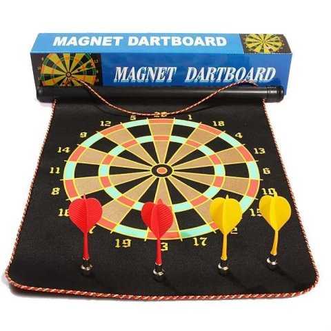 12/15 Magnetic Darts Double Sided Magnetic Flying Target with 4/6 Marks Y251021