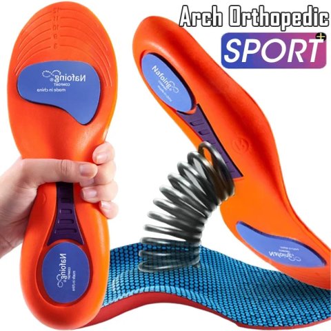 Sports High Elasticity Insoles for Shoes Sole Technology Shock Absorption Breathable Running Insoles for Feet Orthopedic Insoles 240615