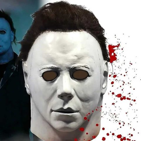 Halloween Michael Myers Mask Cosplay Horror Bloody Killer Demon Latex Helmet Carnival Masquerade Party Props Realistic HeadgearXJ240905
