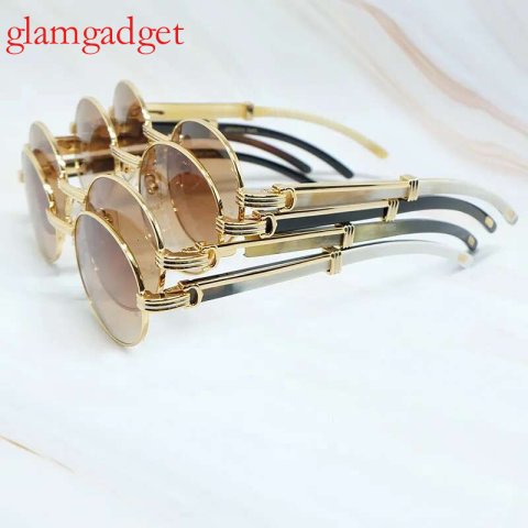 Natural Buffalo Horn Sun Cycg Sunglasses Mens Deisgner Carter Shades Eyewear Men And Women Glasses