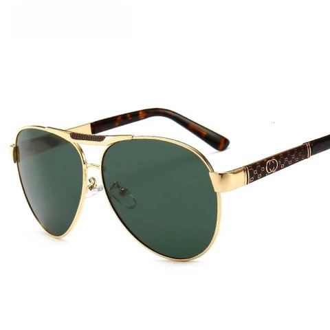 Polarized Sunglasses for Men Women Retro Driving Glasses Pilot Sunglass Alloy Frame UV400 Oculos De Sol