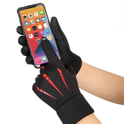 Winter Men Warm Gloves Outdoor Skiing Moto Electric Vehicle Riding Gloves Cycling Plush Thickening Women Full Finger Warm Gloves