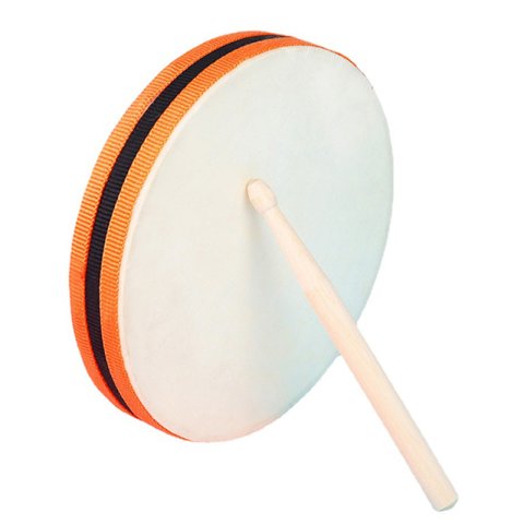 20*20CM Wood Hand Drum Dual Head with Drum Stick Percussion Musical Educational Toy Instrument KTV Party Kids Toddler