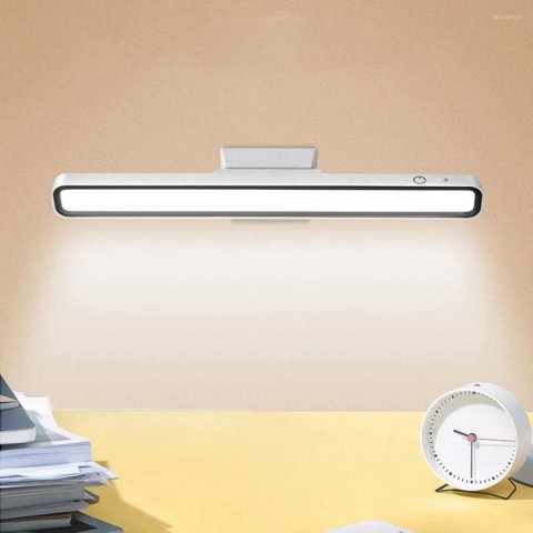 Hanging Magnetic Led Table Lamp Chargeable Stepless Dimming Desk Lamps Lamp LED Cabinet Closet Wardrobe Night Light 0711