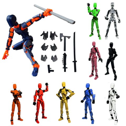 Interactive 3D Printed Titan 13 Mannequin Action Dolls Multifunctional Toy Collection for Children and Gamers block figure