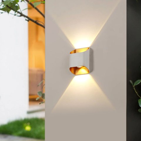 IP65 LED Wall Lamp Outdoor Waterproof Garden Lighting Aluminum AC86-265 Indoor Bedroom Living Room Stairs Hallway Wall Light