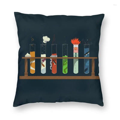 Pillow Fashion Muppet Science Throw Cover Decoration Custom Chemistry Experiment 45x45 Pillowcover For Sofa
