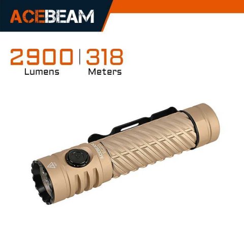 ACEBEAM EC20 new released Led flashlight EDC LUXEON HL4X Leds 2800 lumens 340 meters 18650 battery multi-color auxiliary lights C251122