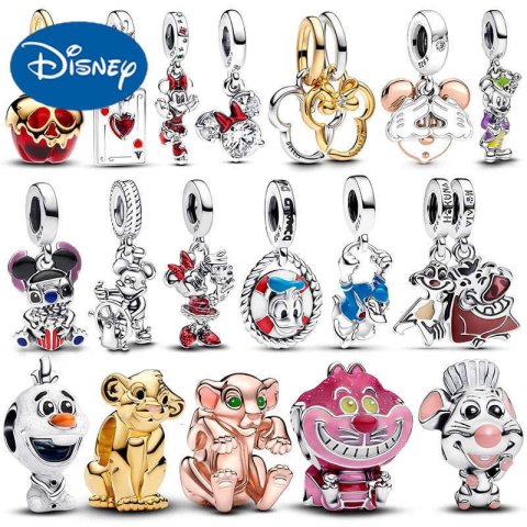Disney Charm 925 Originale New Snowman Bead Fits Bracelet Bangle Necklace Charms Silver 925 Women Luxury DIY Jewelry Making Gift H251011