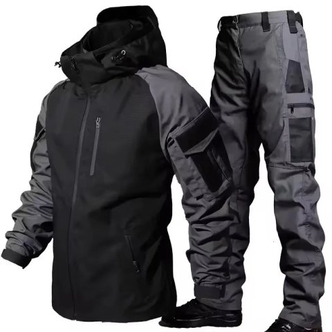 Tactical Waterproof Sets Men Wear Resistant Combat Training Suit Outdoor Multipocket Uniform Airsoft Camping Hiking Tracksuit 250917