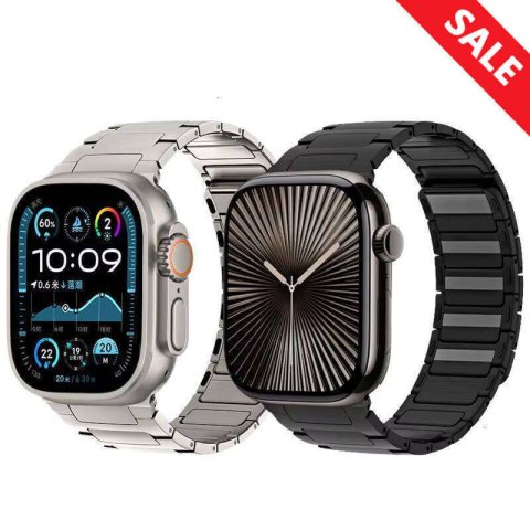 Magnetic Stainless Steel Strap Apple Watch Ultra 2 Band 49mm for Iwatch Series 10 9 8 7 41 42 45 46 mm