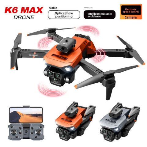 2026 New K6 MAX Triple Camera 4K Aerial Drone Four-Sided Obstacle Avoidance Remote Control Aircraft Optical Flow Positioning Quadcopter Kuhangxin