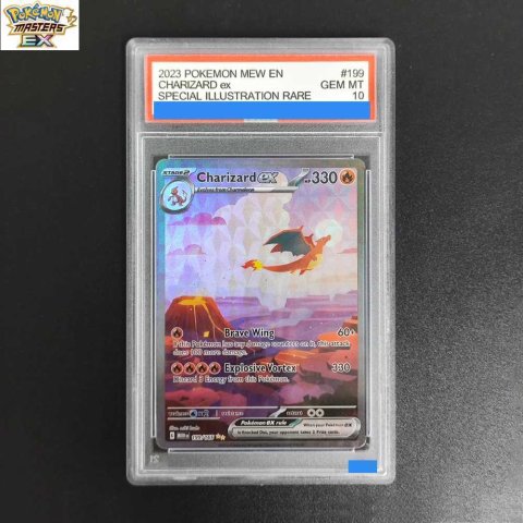 Diy 2024 English Paldean Fates 232 Mew Authentication Grading 10 Collection Card Toy L2 L251217GIUZ