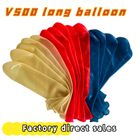 V500 long matte crystal balloon, manufacturer wholesale thickened toy woven animal woven decorative latex balloon