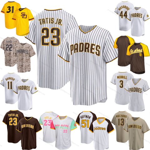 23 Tatis Jr. 13 Machado 22 Soto San Diegos Padres 2 Bogaerts 44 Musgrove 11 Darvish 71 Hader 9 Cronenworth 4 Snell 57 Suarez Custom Baseball Jeresys Stitched