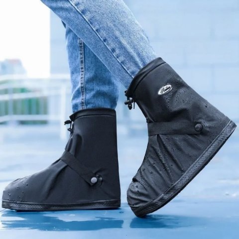 Waterproof Rain Boot Covers Reusable Non-Slip Cycling Hiking Shoe Protectors Rain Snow Wet Sand Overshoes Pants Protectors 260106
