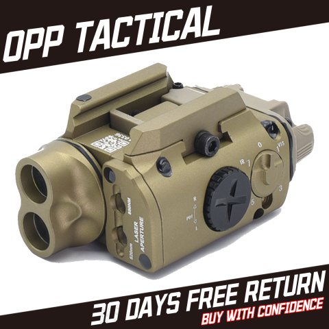 New Tactical Aluminum Alloy XVL2-IRC LED Flashlight Red Laser IR Light DE IN STOCK