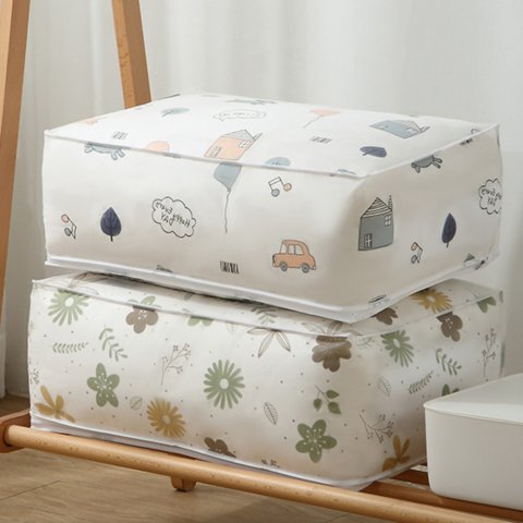 Ship from U.S. transparent zipper storage bag - plastic sweater storage bag - reusable blanket storage bag bed sheet organizer 250227FBB