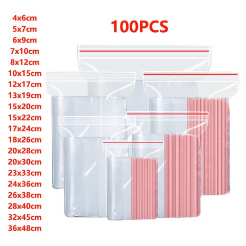 Small Zip Lock Plastic Bags Reclosable Transparent Bag Vacuum Storage Bag Clear Bags Ziplock Food Storage Bags plastic zip bag