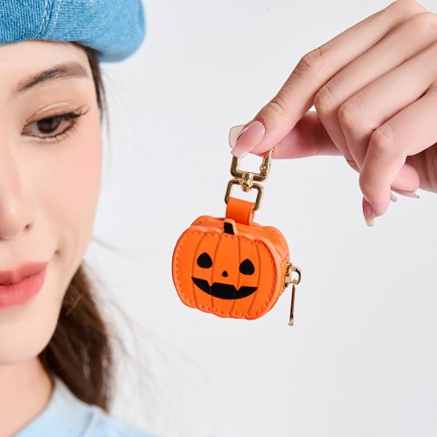 3D Pumpkin Pendant Keychain Fashionable and Exquisite Mini Bag Ornament Personalized Creative Halloween Gift 250815