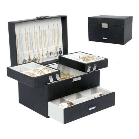 Large Boxes Bracelet Necklace Drawer Storage Case Luxury Earring Rings Jewellery Organizer Casket for Jewelry Holder 26Y0112
