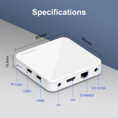 Ship From France ATV H96 MAX H313 Android 14 Smart TV Box Android13 2GB 16GB 8GB Wifi6 BT 4K HD Voice Media Player