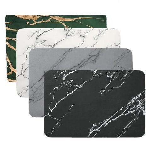 1 Pcs Bathroom Rugs Bath Diatomite Stone PU Floor Mat Non Slip Quick Dry Pad 60x40CM Shower Toilet Rug Doormat Washable 251211