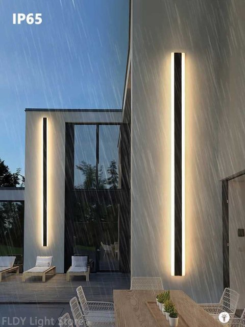Wall Lamps Line Minimalist Light Long Strip Outdoor Waterproof Garden Decoration Villa Background Wall Garden Lights X250607