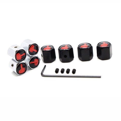 4pcs/lot Vehicle Tire Valve Caps Alloy Anti-theft Style Car Tyre Tires Air Stem Wheel Cap Airtight Cover