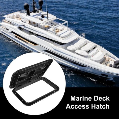 Marine Deck Hatch Rectangle Boat Storage Hatch Cover Weatherproof Sealing Protection Marine Accessories For Yacht RV Boating