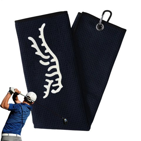 1pc Tiger ed Golf Towel Microfiber Waffle Texture Soft Material with Ciner for Bags and Accessories 250915