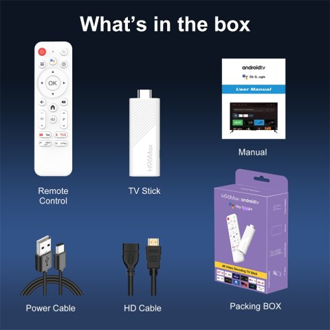 Ship From France to european countries H96 MAX H313 Mini TV Stick Android 14 Quad Core Smart TV Box 2GB 16GB 8GB Wifi6 BT5.0
