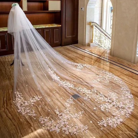 Classy 3 Meters of Premium Lace Fabric - Perfect Bridal Veil Accentuating Graceful Beauty Vintage Wedding Accessories Veils