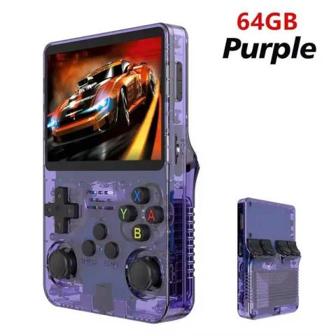 New! Open Source R36S Retro Handheld Video Game Console Linux System 3.5 Inch IPS Sn Portable Pocket Video Player R35S 64GBXJ250211