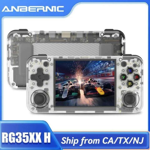 ANBERNIC RG35XX H Handheld Game 3.5''IPS Screen HDMI Output Linux System RG35XXH Retro Video Simulator Console Kids Gift X260209