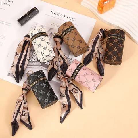 Coin Purses Style Fashionable Lipstick Case Trendy Keychain Pendant Pattern Charm: Creative Stylish Portable & Versatile