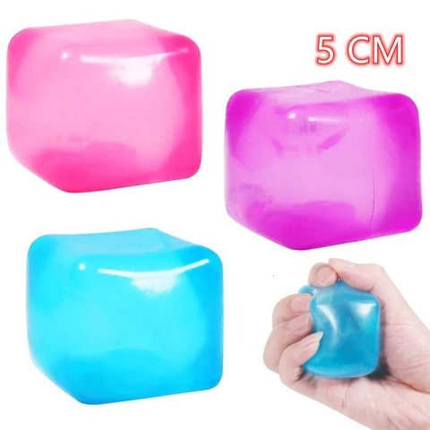 igh Density Gel Ice Cube Square Decompression Vent Toy Squishy Stress Ball Squeeze Toys Stress Relief Sensory Toy Z250807