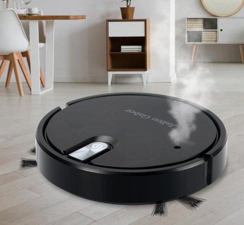 Robot Vacuum Cleaner 5in1 Wireless Vacuum Cleaner With LED Atmosphere Lights Quiet Vacuuming Mopping Humidifying Vaccume Clean