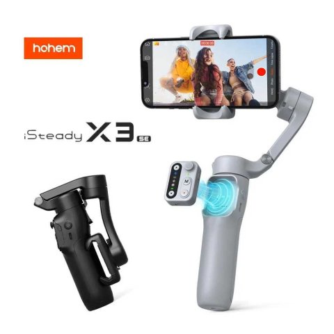 Hohem iSteady X3 SE Gimbal Stabilizer for iPhone Portable Foldable 3Axis Phones Gimbal with Detachable Remote Control Y251011