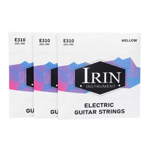 Durable IRIN E310 Electric Guitar Strings: Premium Nickel-Coated Steel Wire Gauge for Longevity