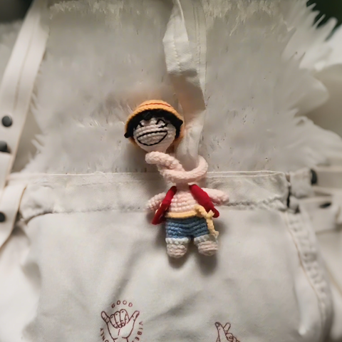 2026 New free shipping handmade DIY crochet weave yarn doll cartoon pendant key chain ugly cute doll bag charm